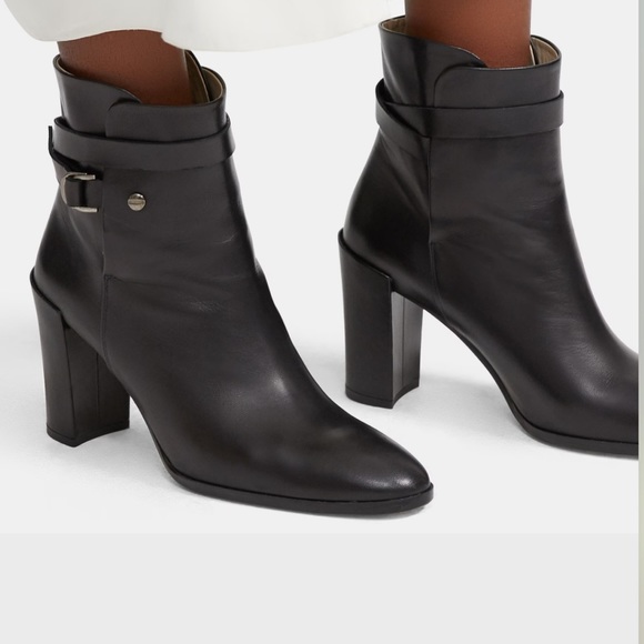 THEORY**DEMEURA NAPPA Black Strapped Bootie**US 8,9,10,11***$520 - Picture 8 of 12